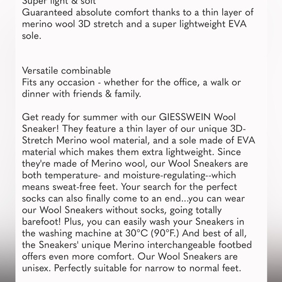 Giesswein Wool Sneaker Grey Sz 39 US 8 - Picture 5 of 10